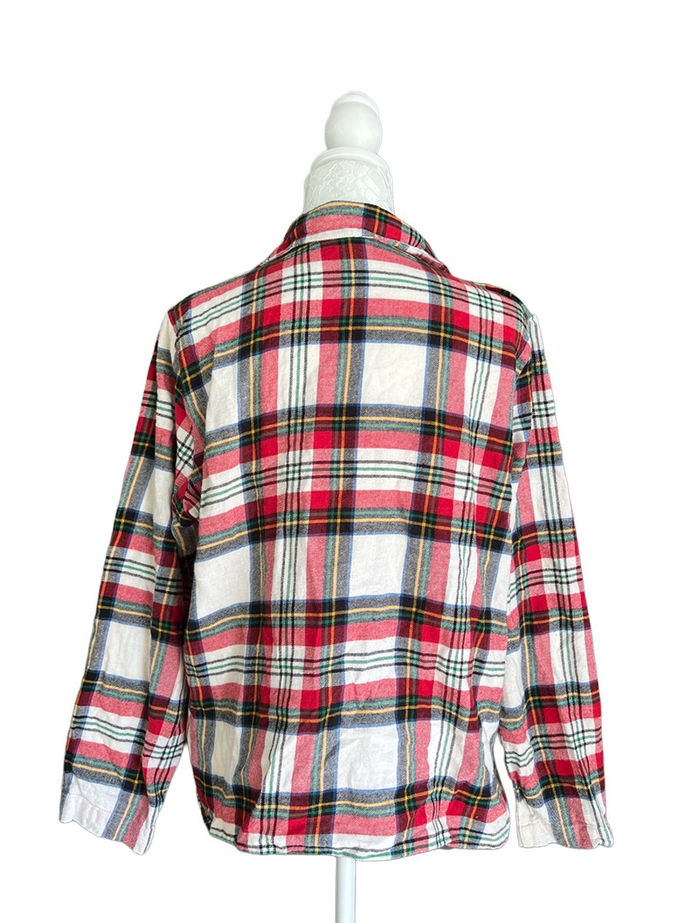 Old Navy Women’s Plaid Button-Up Shirt Size M Flannel Shirt Fall Winter Cozy - Picture 2 of 6